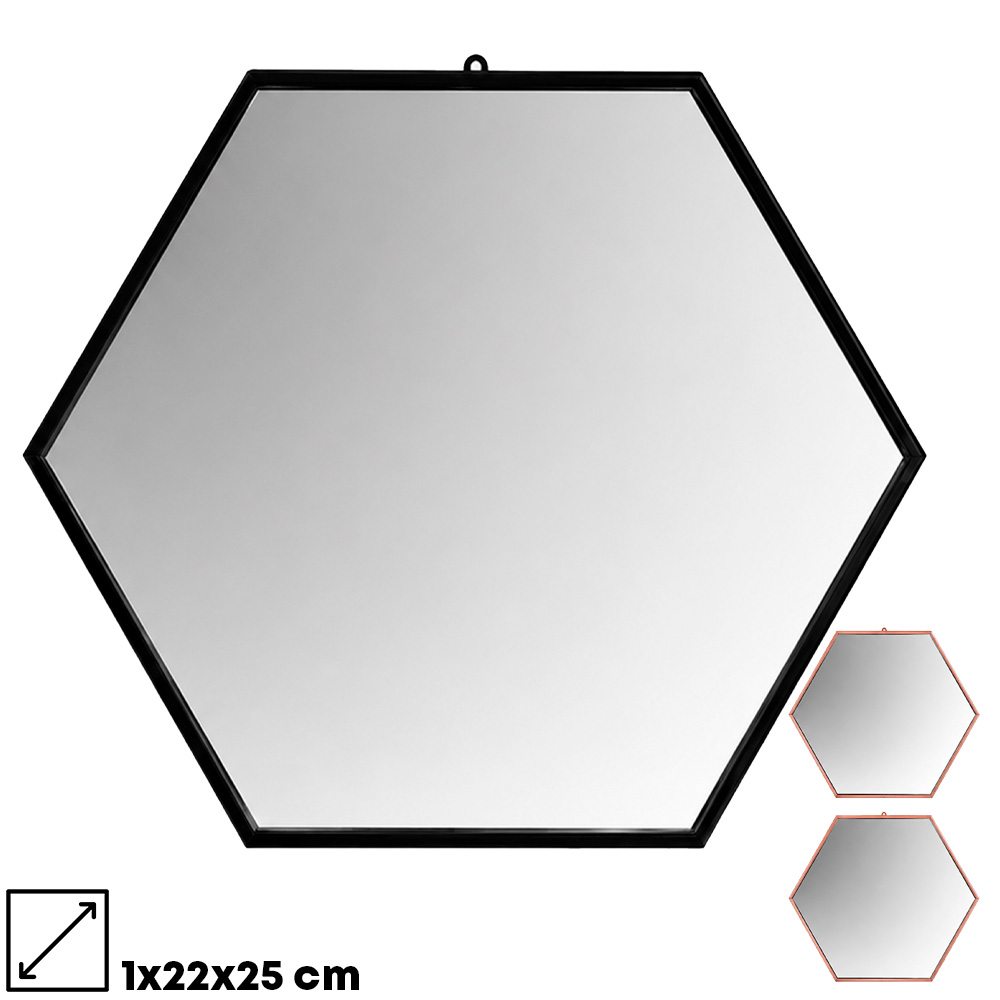 4.3 ESPELHO SEXTAVADO C/ ALÇA 25X22 CM - ZUN0946 (840685)
