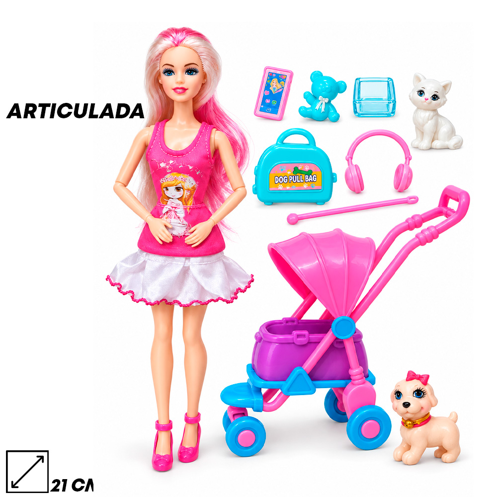 6.1 BONECA ARTICULADA MAILA PET - B11-113
