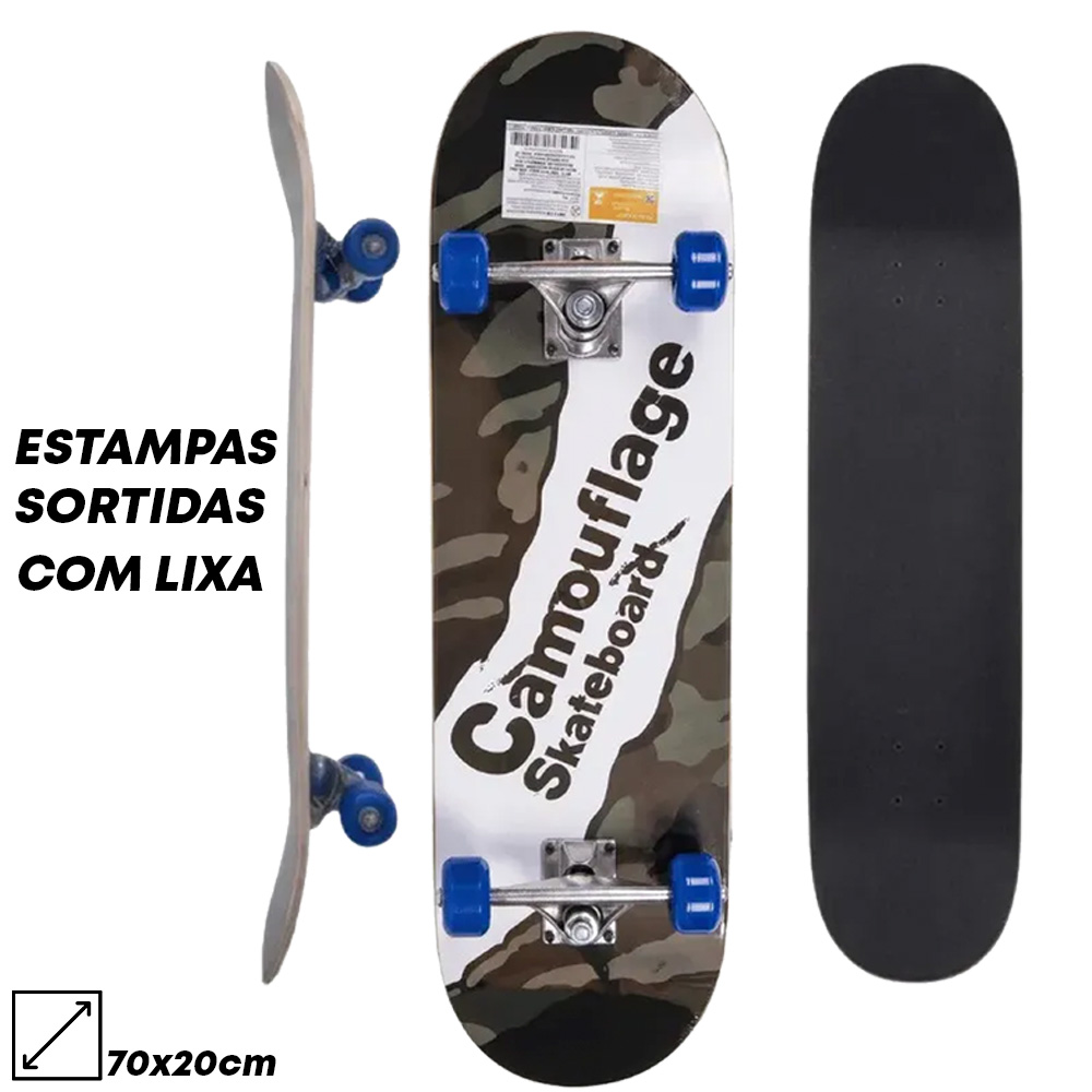 6.1 SKATE INFANTIL C/ LIXA 70X20 CM - B358