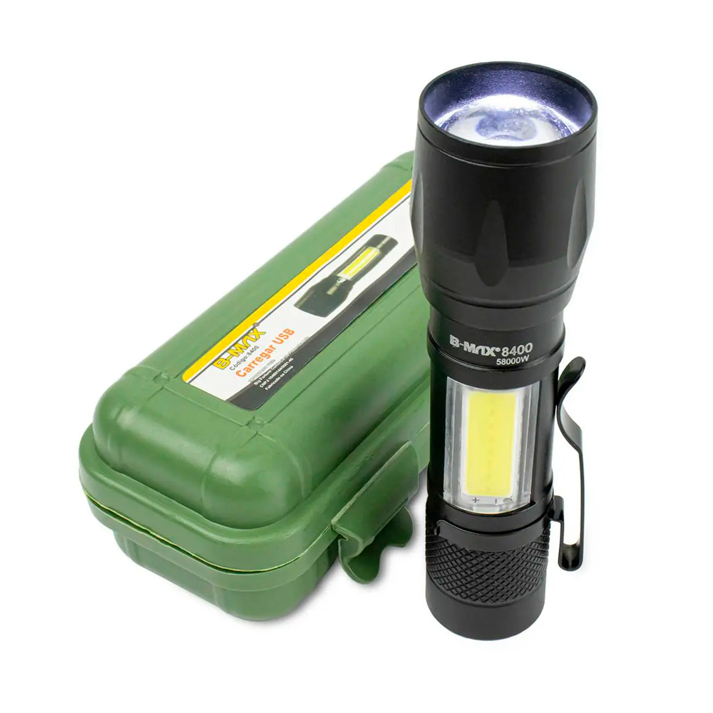 Lanterna Tatica Recarregavel B-Max | BM-8400