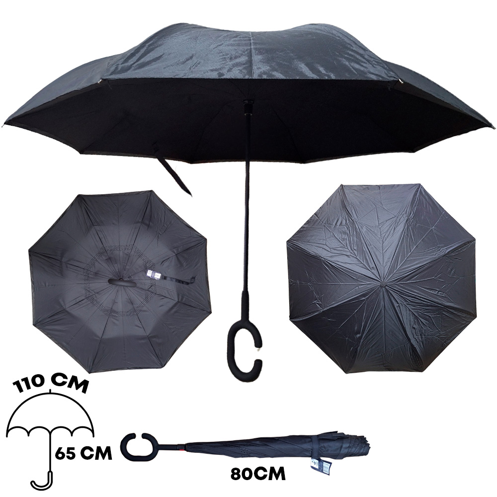 5.1 GUARDA-CHUVA INVERTIDO PRETO - CO20041-P
