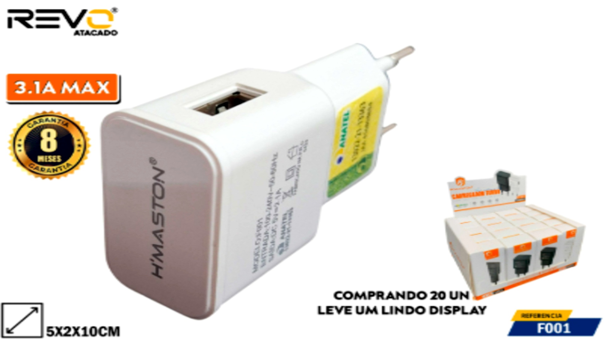 Fonte Carregador USB Hmaston | F001