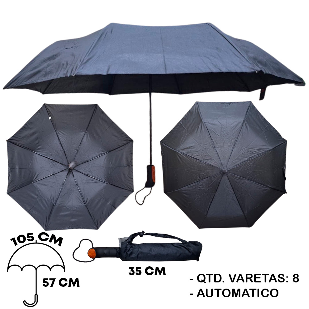 Guarda Chuva Medio Aut Reforçado Risovit | FDC3580
