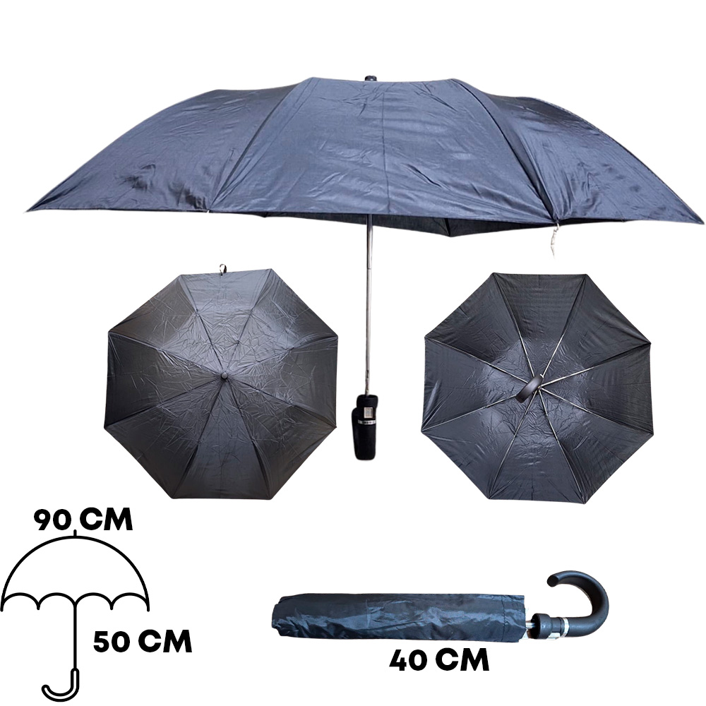 5.1 GUARDA CHUVA PRETO DOBRAVEL AUT MEDIO - G2250FP