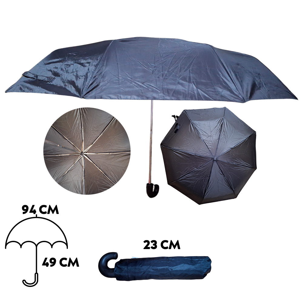 Guarda Chuva Dobravel Preto Pequeno - F3930 / G3930