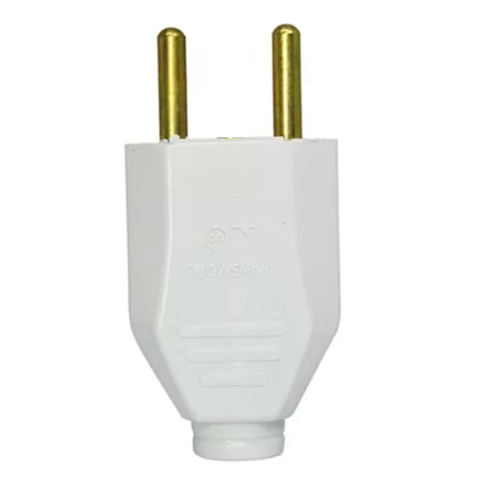 4.3 PLUG MACHO 2P BRANCO - JCX204-50