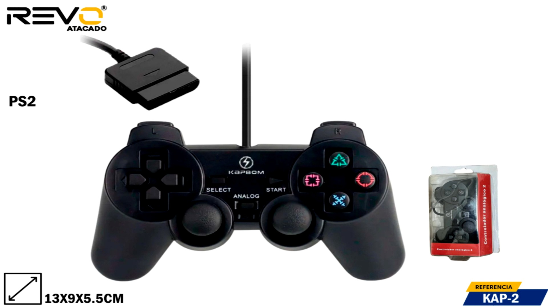 1.6 CONTROLE PS2 C/ FIO - KAP-2