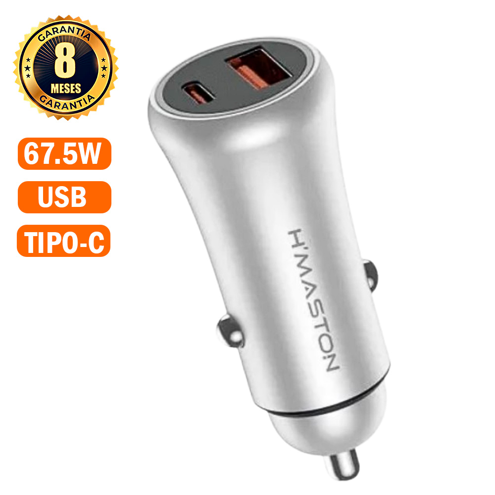 Carregador Veicular 67.5W Turbo 2 Entradas | L08