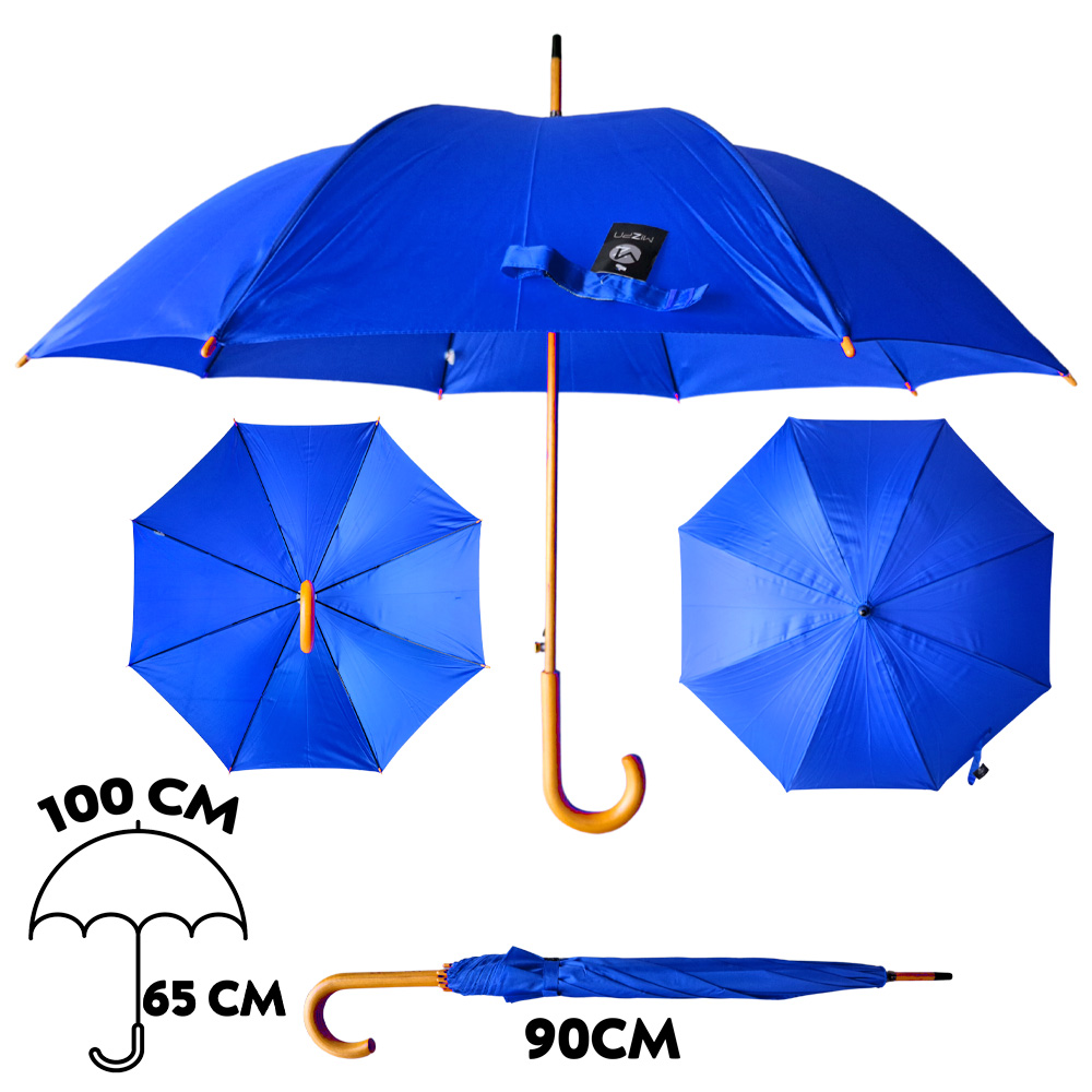 Guarda Chuva Azure Curvo Madeira Mizpa | MZ-300