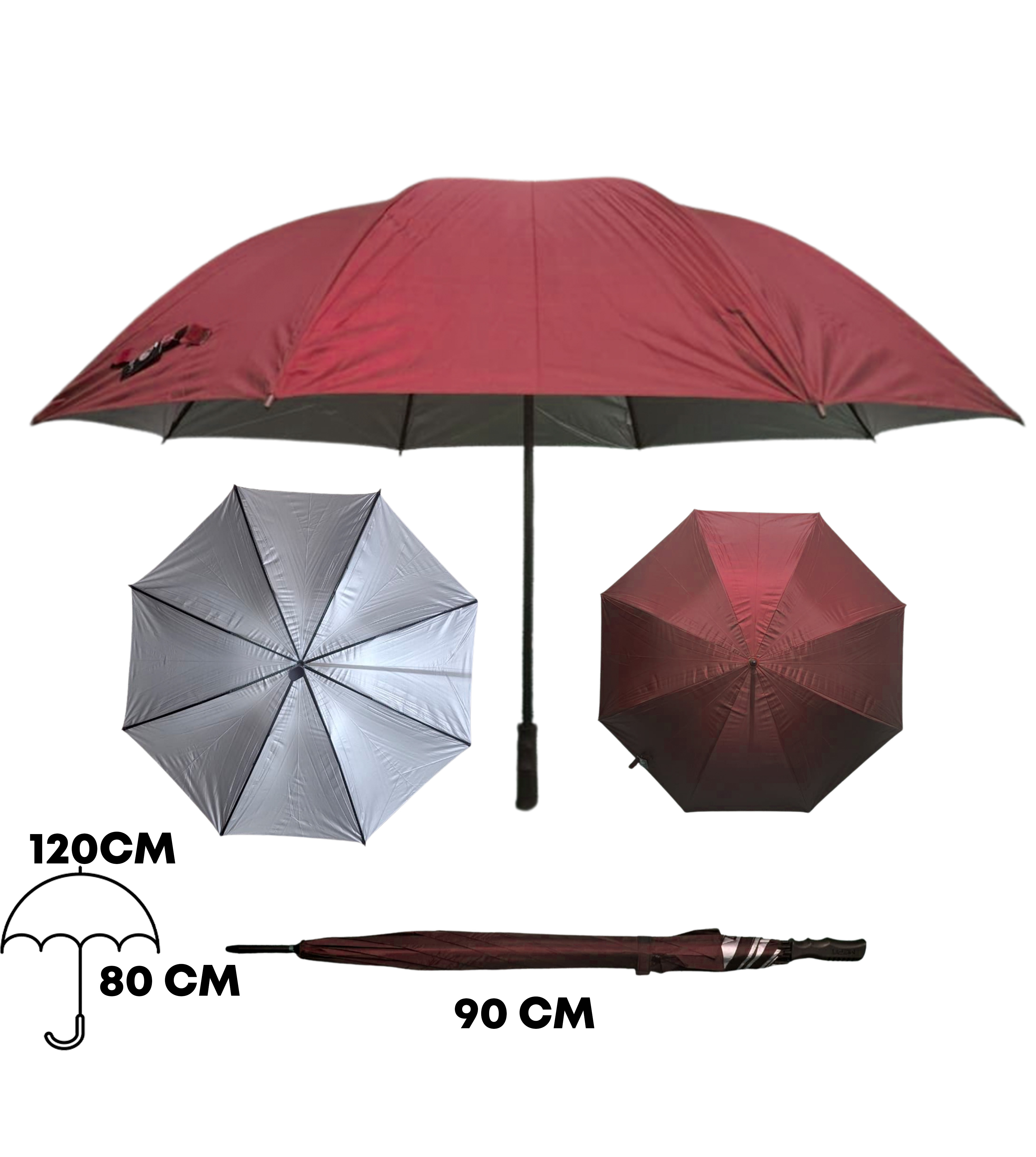Guarda Chuva Bordo Blackout Mizpa | MZ-422