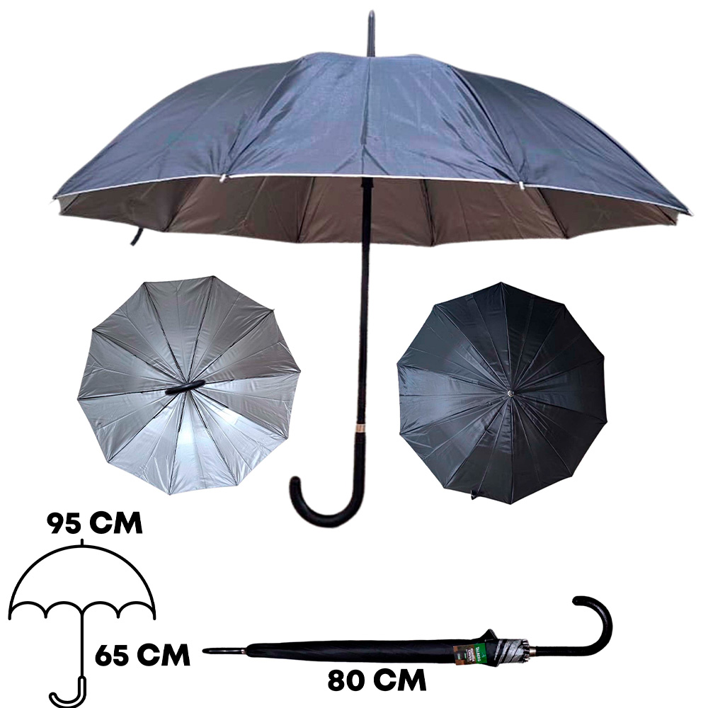 5.1 GUARDA CHUVA PRETO CURVO BLACKOUT - VL70026